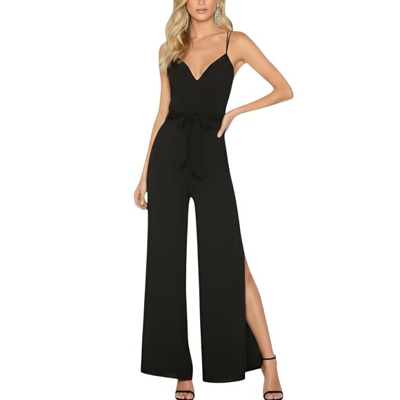 Lovers + Friends Charisma Black Jumpsuit M NWT - Picture 2 of 12
